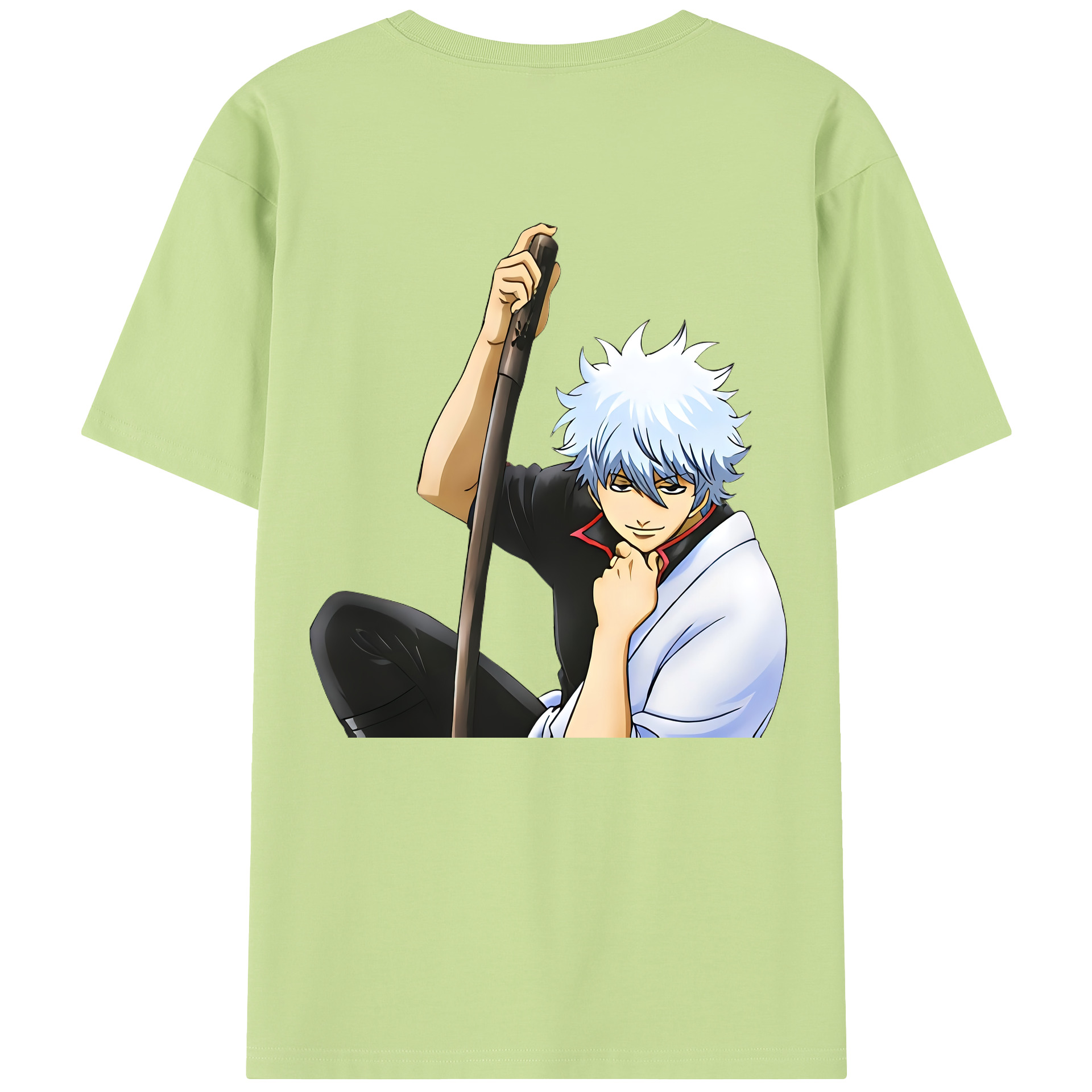 （画像用） ぎんたま 坂田銀時（さかたぎんとき） 神楽 志村新八（しむら しんぱち） GINTAMA Sakata Gintoki Kagura Shimura Shinpachi 綿100％半袖Tシャツ（背面プリント）